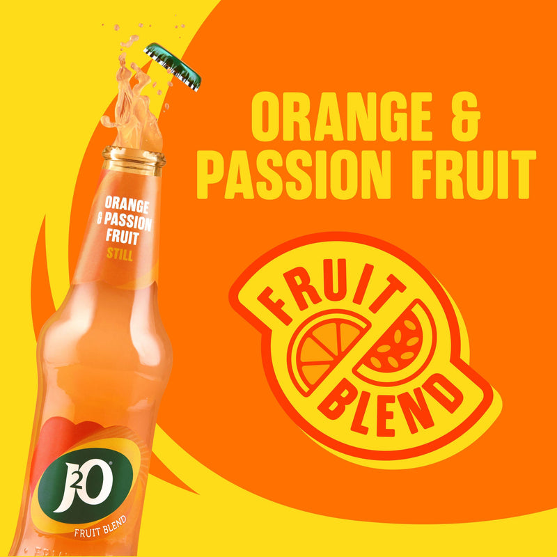 J2O Orange & Passion Fruit soft drink 4x275ml (British brand)