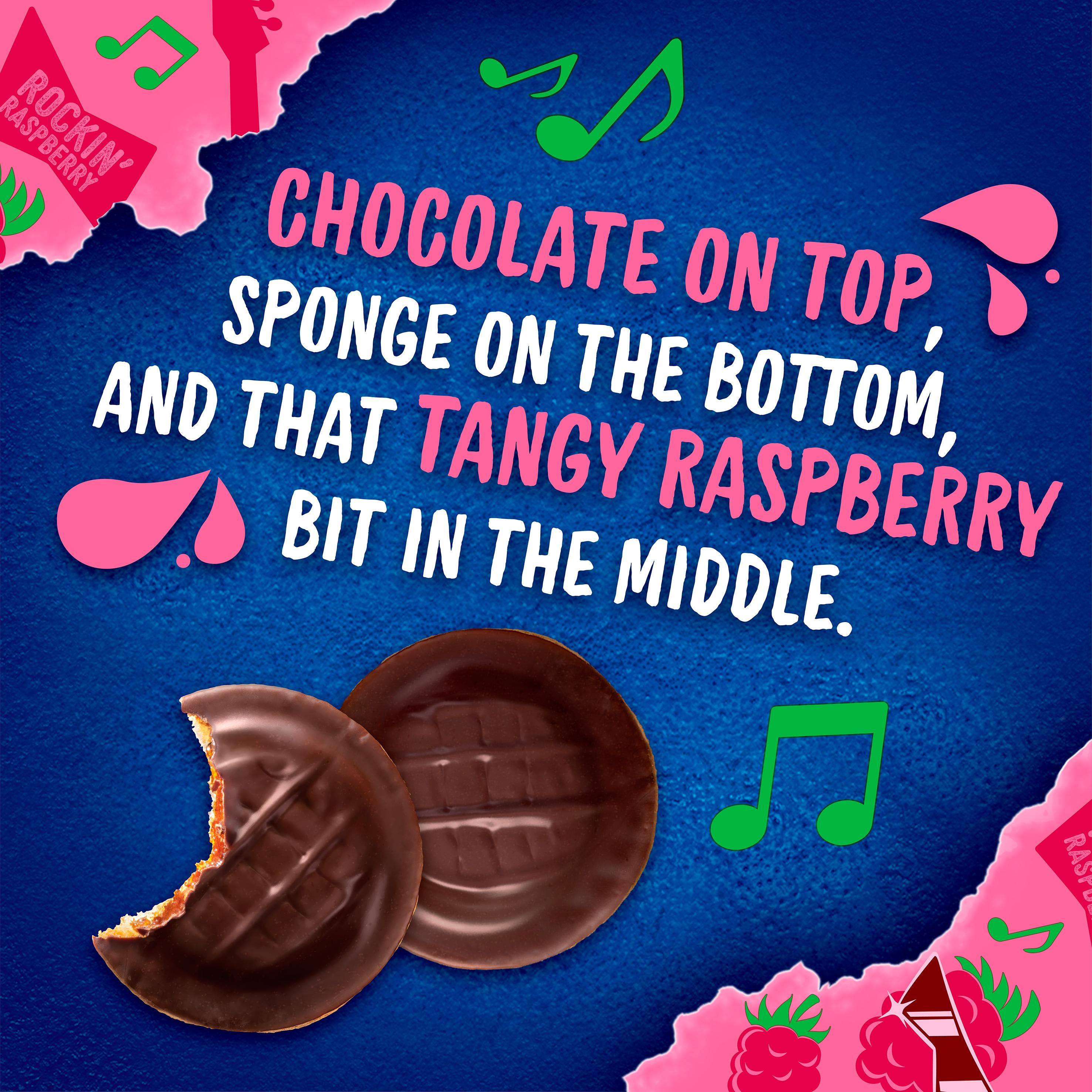 McVitie's Jaffa Cakes raspberry biscuits 110g, imported from the UK