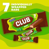 McVitie's Club Mint biscuit bars multipack 7 x 22g, imported from the UK