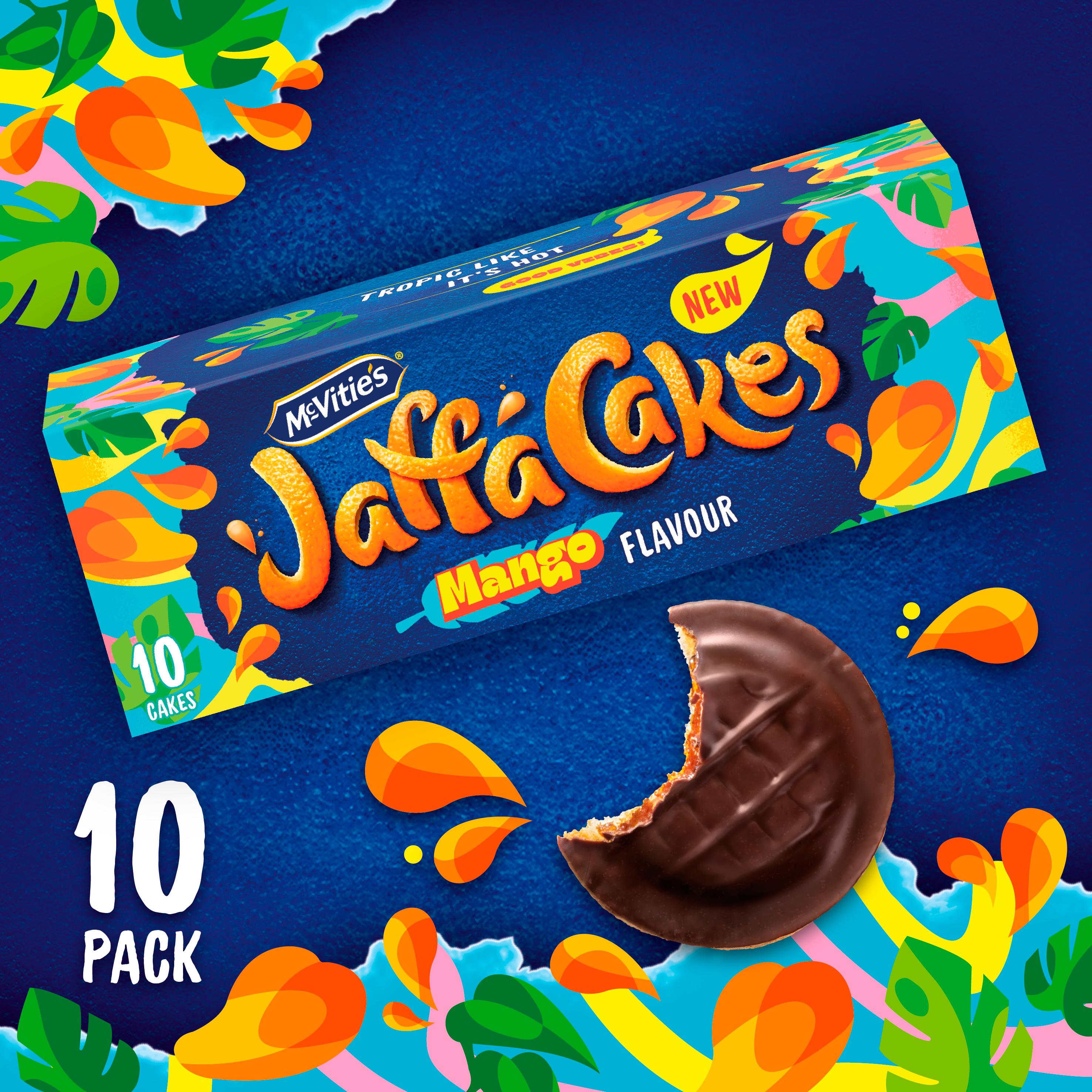 McVitie's mango flavour Jaffa Cakes 110g, imported from the UK
