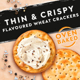 Jacob's Savours salt and black pepper crackers 200g (British brand)