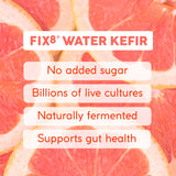 Fix8 water kefir grapefruit and elderflower 4x250ml - British product