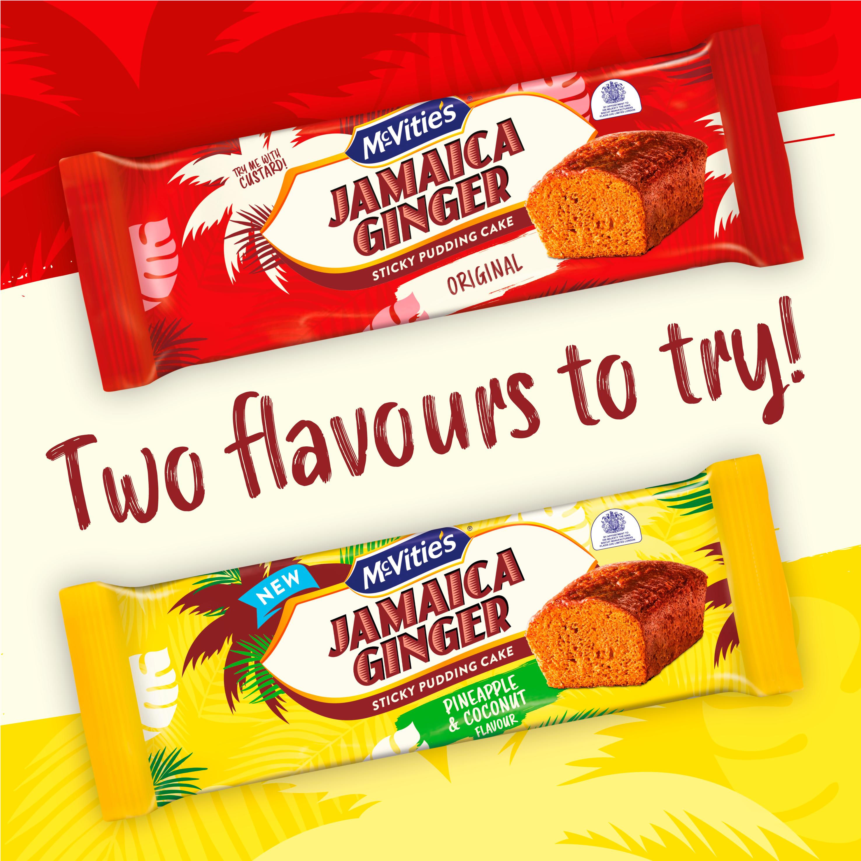 McVitie's Jamaica ginger pineapple coconut sticky pudding cake (British brand)