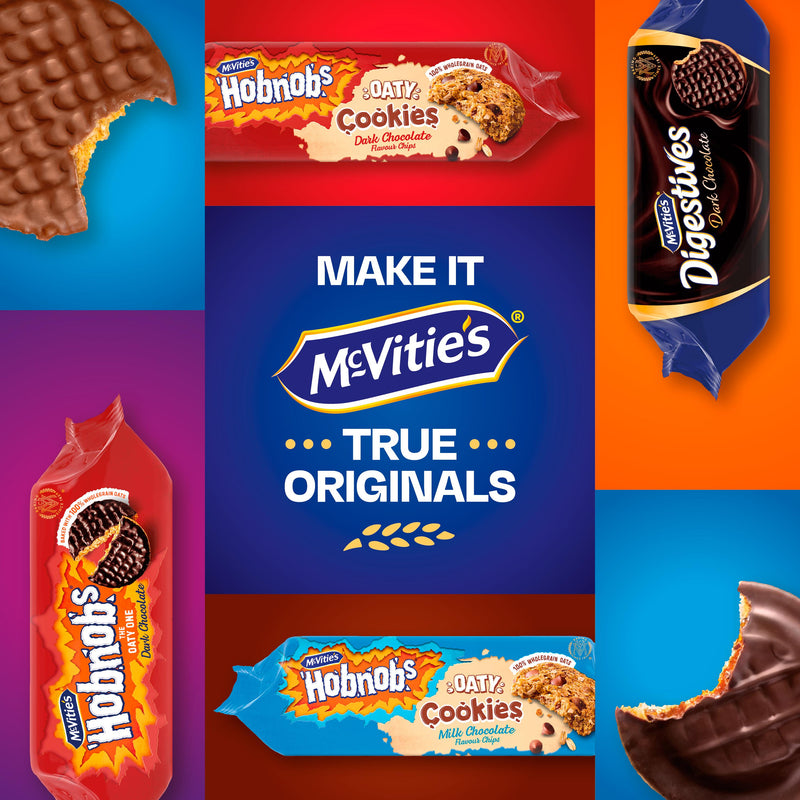 McVitie's Hobnobs dark chocolate oaty cookies 155g, UK version