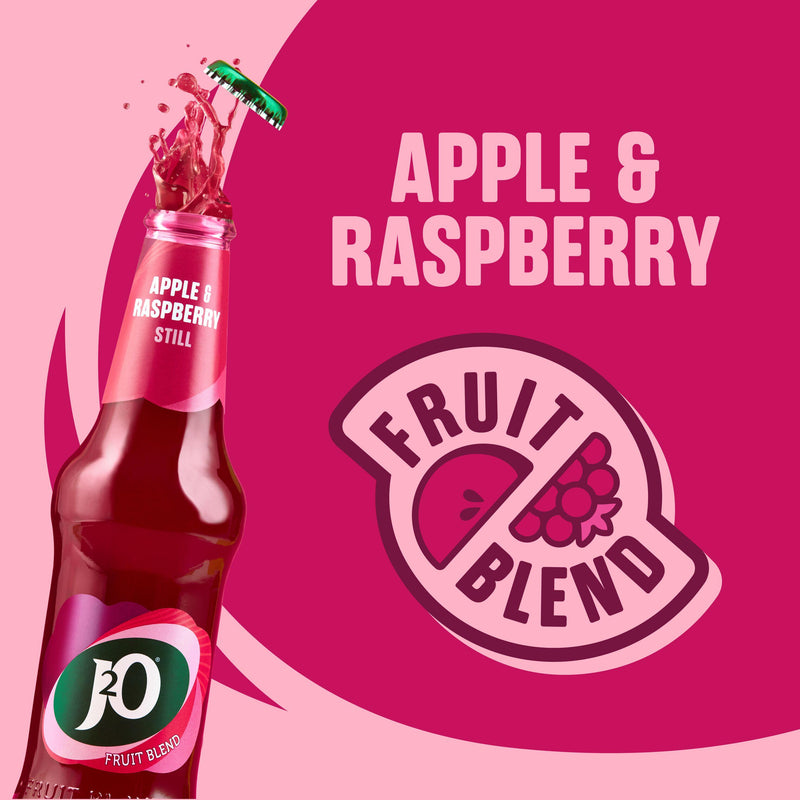 J2O Apple & Raspberry fruit blend drink 275ml, UK version