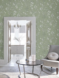 Laura Ashley Duck Egg Elderwood A4 Wallpaper Sample