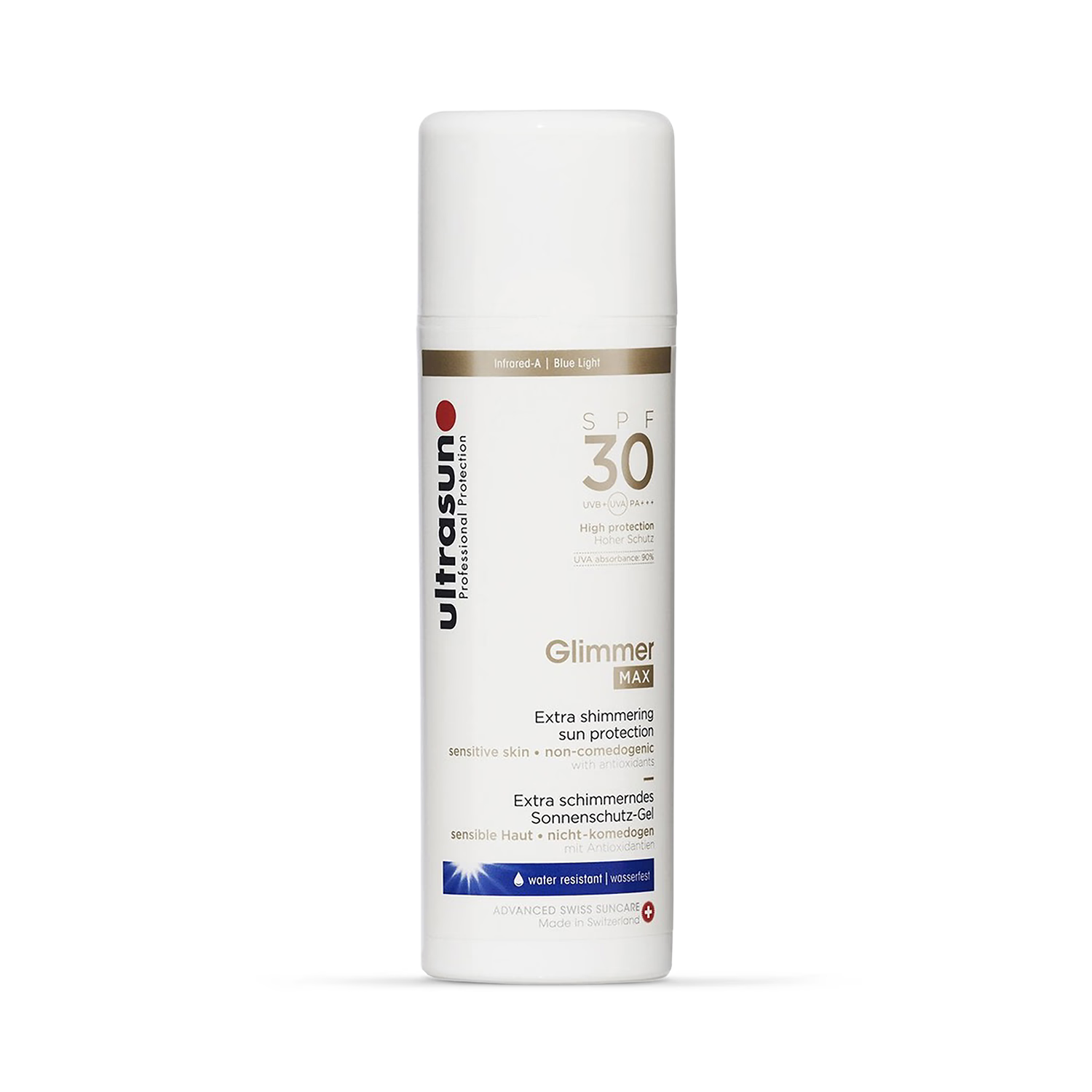 Ultrasun Glimmer Max SPF 30 sunscreen 150ml - British product
