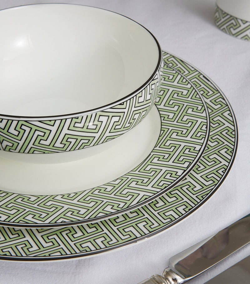 O.W. London geometric maze dinner plates set of 2 26cm, imported from the UK