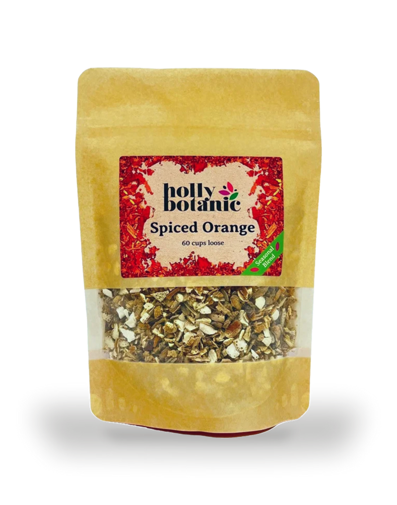 Holly Botanic spiced orange tisane 60 cup loose (British brand)