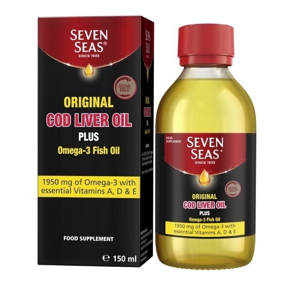 Seven Seas Cod Liver Oil + Omega-3 Liquid 150ml GOODS Superdrug   