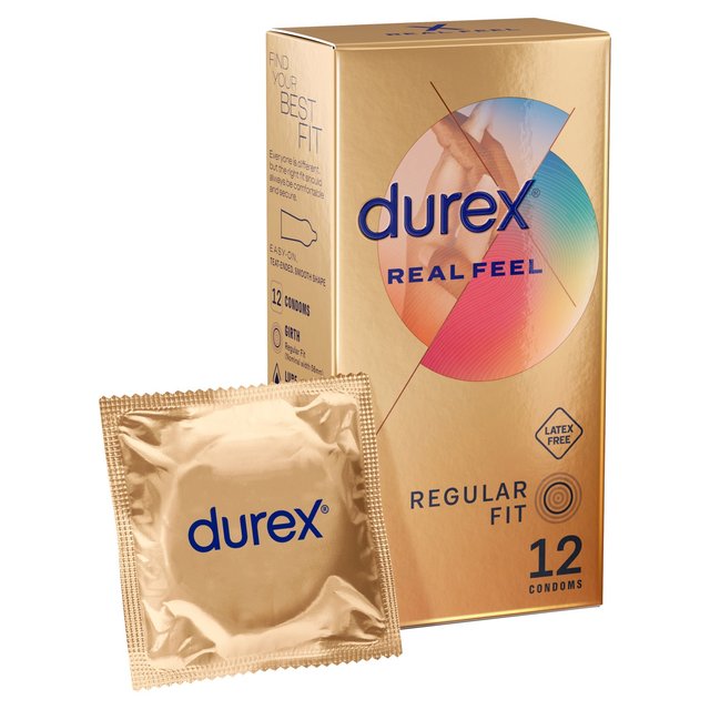 Durex Real Feel Non Latex Condoms   12 per pack