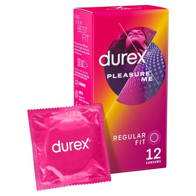 Durex Pleasure Me Condoms Ribbed & Dotted Regular Fit   12 per pack GOODS M&S   