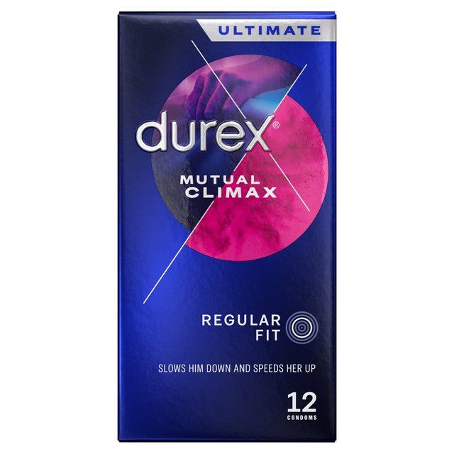 Durex Mutual Climax Condoms Silicone Lube Regular Fit   12 per pack GOODS M&S   