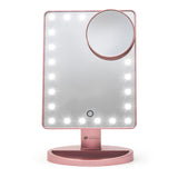 Rio cosmetic mirror with 24 LED lights rose gold, imported from the UK