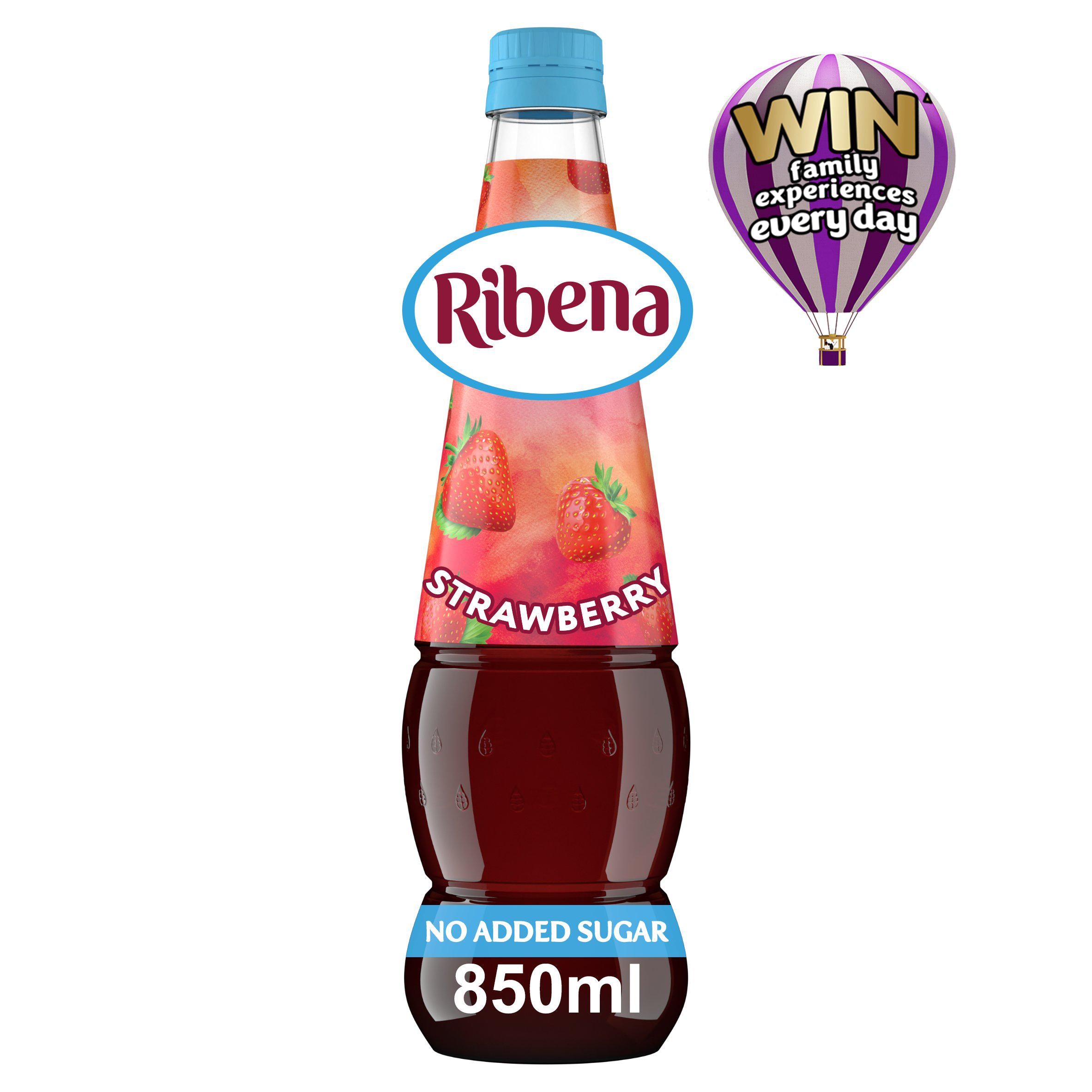 Ribena Strawberry Squash No Added Sugar 850ml Squash Sainsburys   