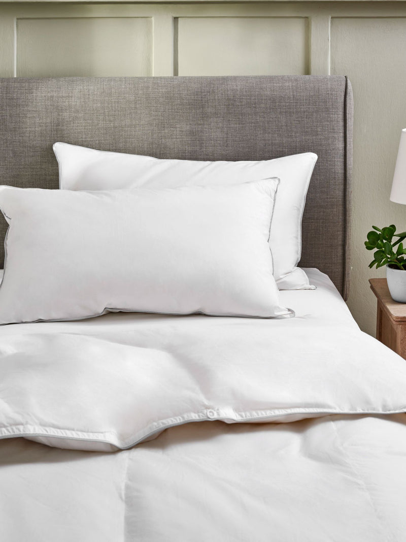 2 Pack Medium Duck Feather and Down Bed Pillows