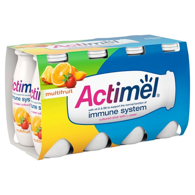 Actimel Multifruit Cultured Yoghurt Drink   8 x 100g GOODS M&S   