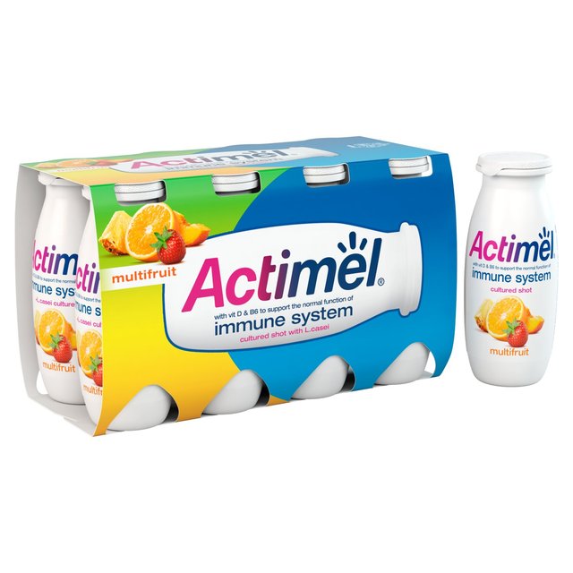 Actimel Multifruit Cultured Yoghurt Drink   8 x 100g GOODS M&S   