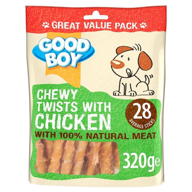 Good Boy Chewy Chicken Twisters Dog Treats   320g GOODS M&S   