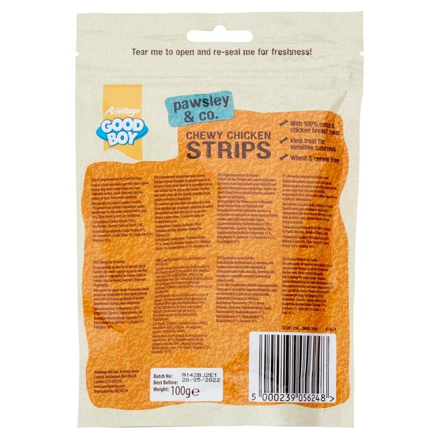 Good Boy Chewy Chicken Strips Dog Treats   100g GOODS M&S   