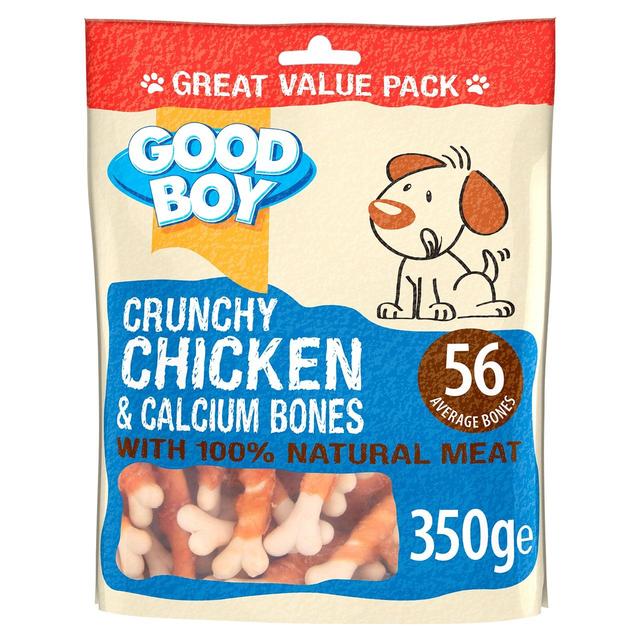 Good Boy Crunchy Chicken & Calcium Bones Dog Treats   350g GOODS M&S   