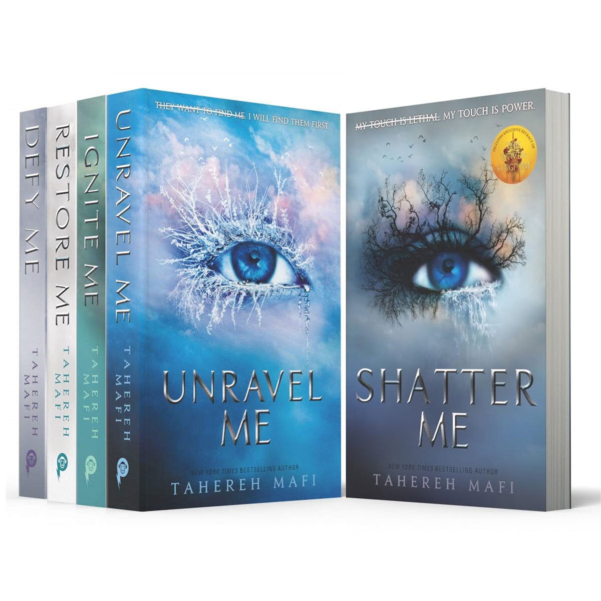 Shatter Me by Tahereh Mafi 5-book box set, UK version