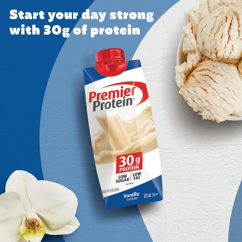 Premier Protein vanilla shakes 325ml 12 pack - British product