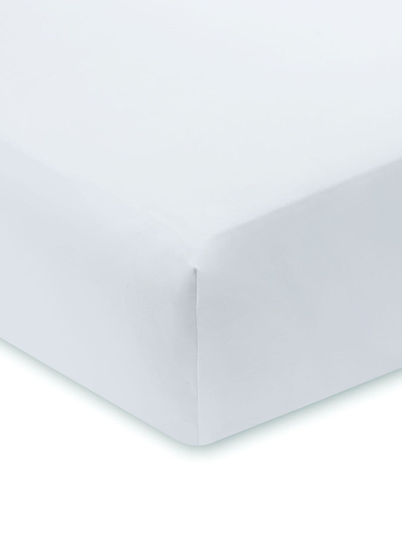 Bianca White Luxury 800 thread count cotton sateen fitted sheet - British product