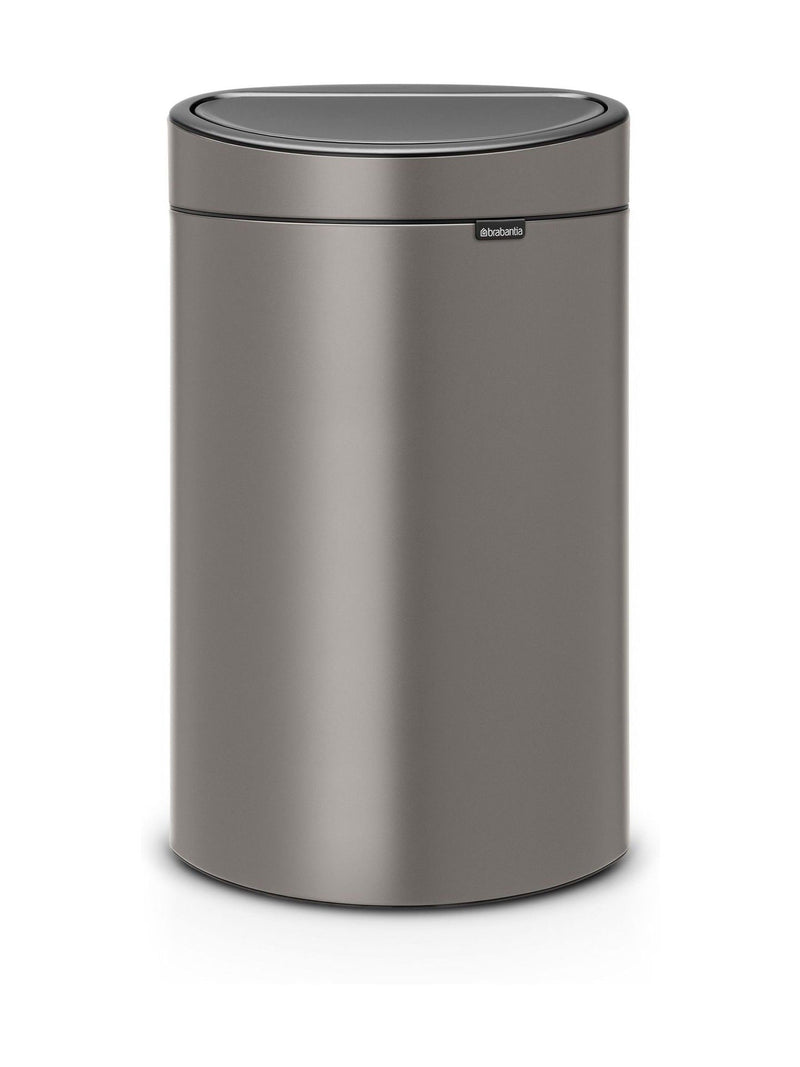 Brabantia Platinum Touch Kitchen Bin 40L - British product