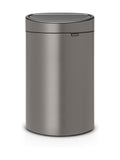 Brabantia Platinum Touch Kitchen Bin 40L - British product