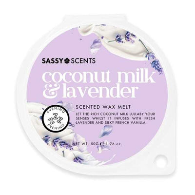 Superdrug Sassy Scents Coconut Milk & Lavender Wax Melt 50g- Buy online at McGrocer