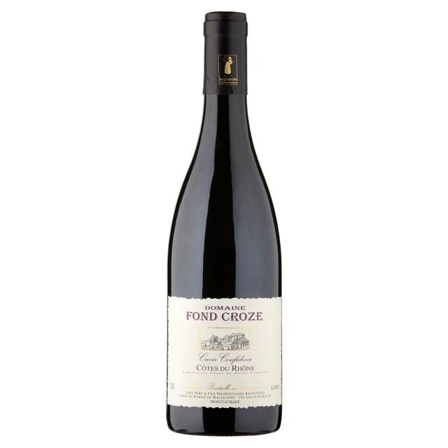 Cotes du Rhone Rouge Confidence Domaine Fond Croze   75cl