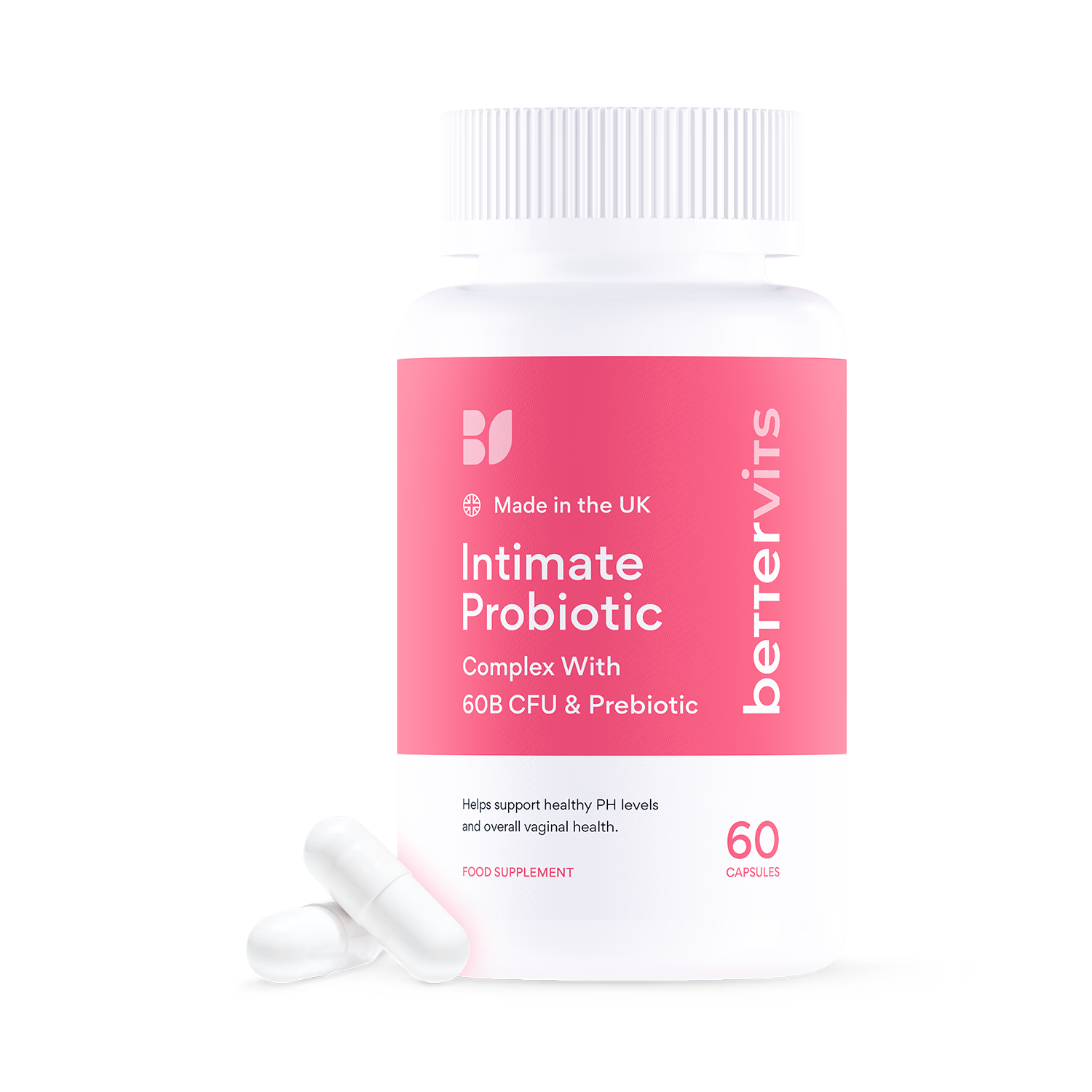 Bettervits Intimate Probiotic capsules 60s, UK version