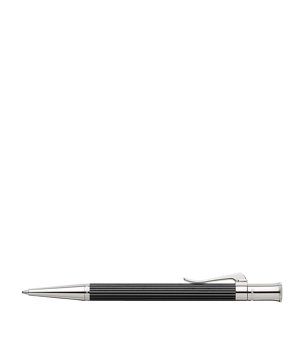 Graf von Faber-Castell ballpoint pen with wood and platinum-plated finish, UK version