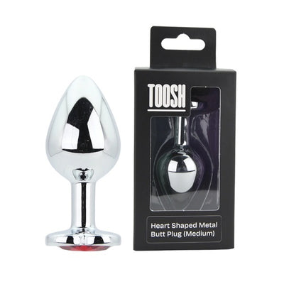 Superdrug Loving Joy Toosh Heart Shaped Butt Plug with Red Stone Medium- Buy online at McGrocer