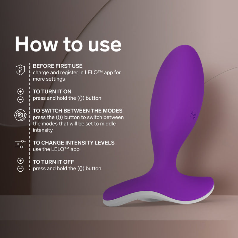 LELO SURFER prostate massager purple, imported from the UK