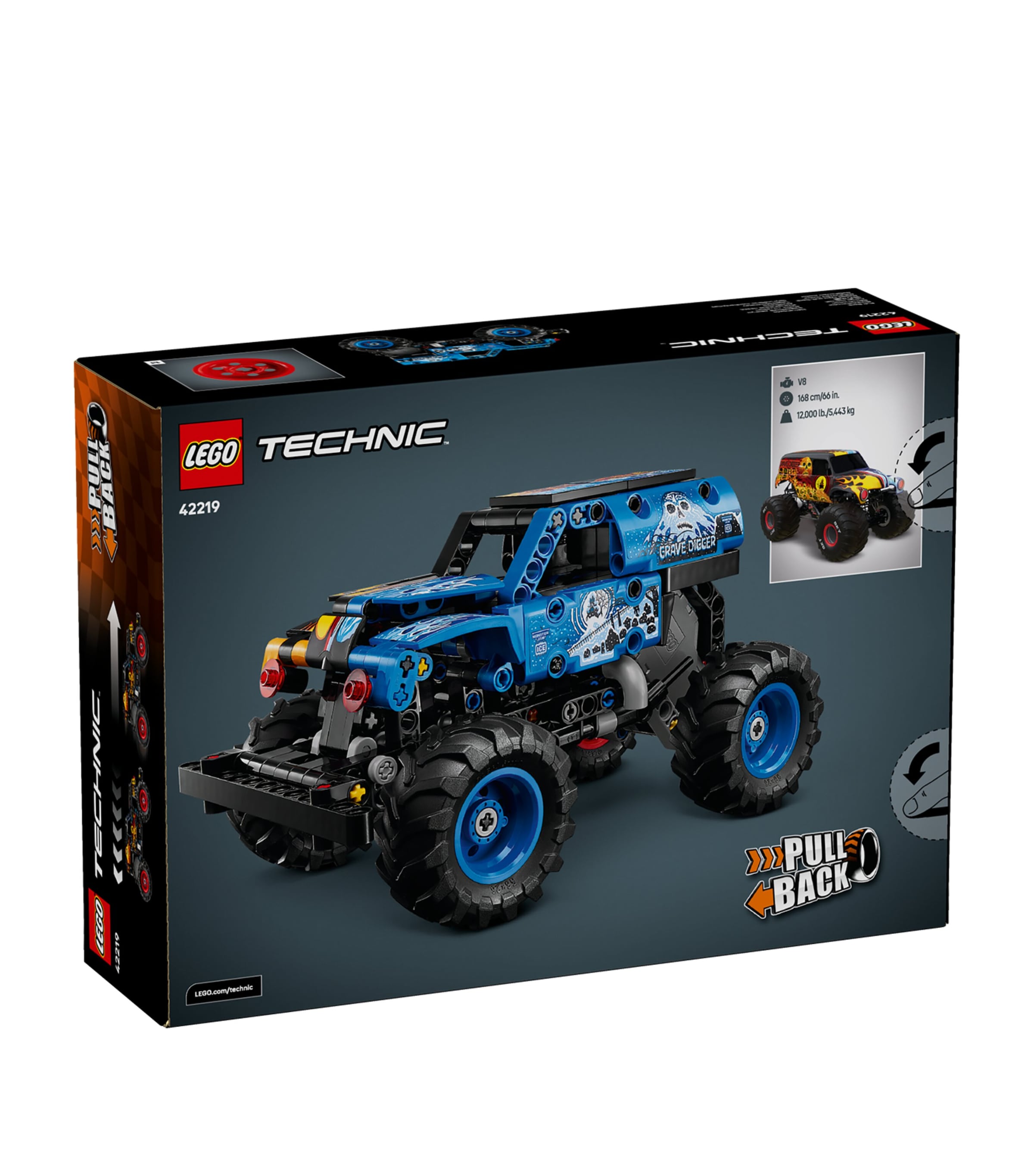 LEGO Technic Monster Jam Grave Digger Fire and Ice Truck, UK version