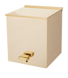 Zodiac gold-plated square pedal bin (British brand)
