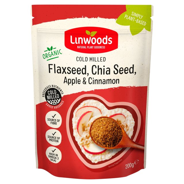 Linwoods Milled Flax Chia Seeds Apple & Cinnamon   200g