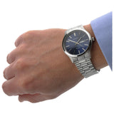 Sekonda men's blue dial stainless steel watch, imported from the UK