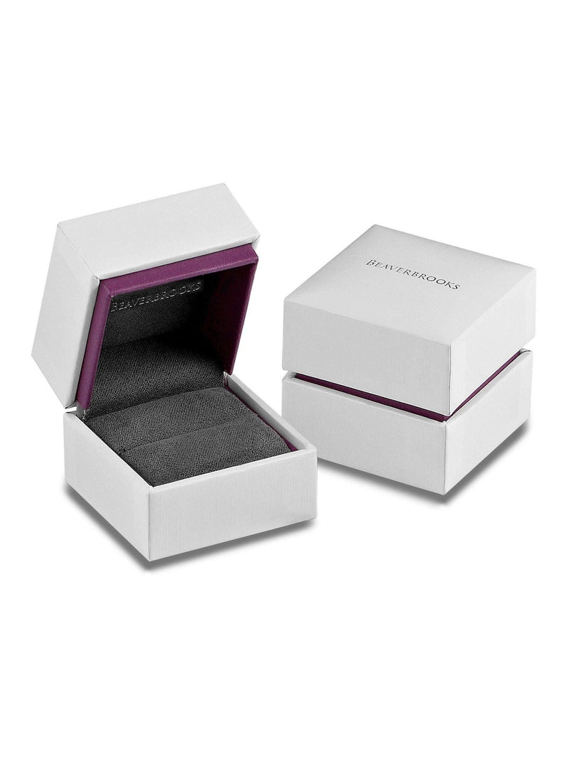 Beaverbrooks sterling silver cubic zirconia three stone ring 2.5mm - British product