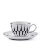 Prada Stripes coffee cup and saucer set, imported from the UK, 4 pieces