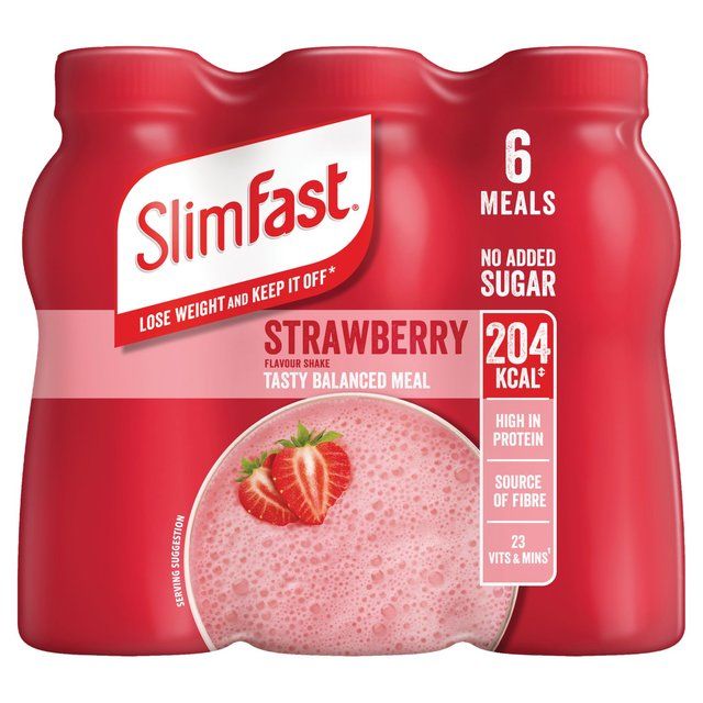 SlimFast Strawberry Milkshake Multipack   6 x 325ml