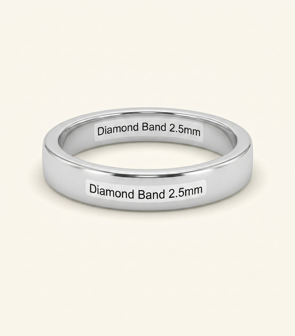 Cartier wedding ring platinum diamond 3mm, UK version
