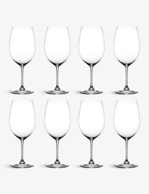 Vinum Bordeaux wine glasses set of eight 28cm - British product