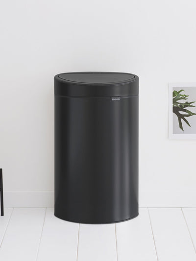 Brabantia Matt Black Touch Bin Kjøkken søppelbøtte 40L