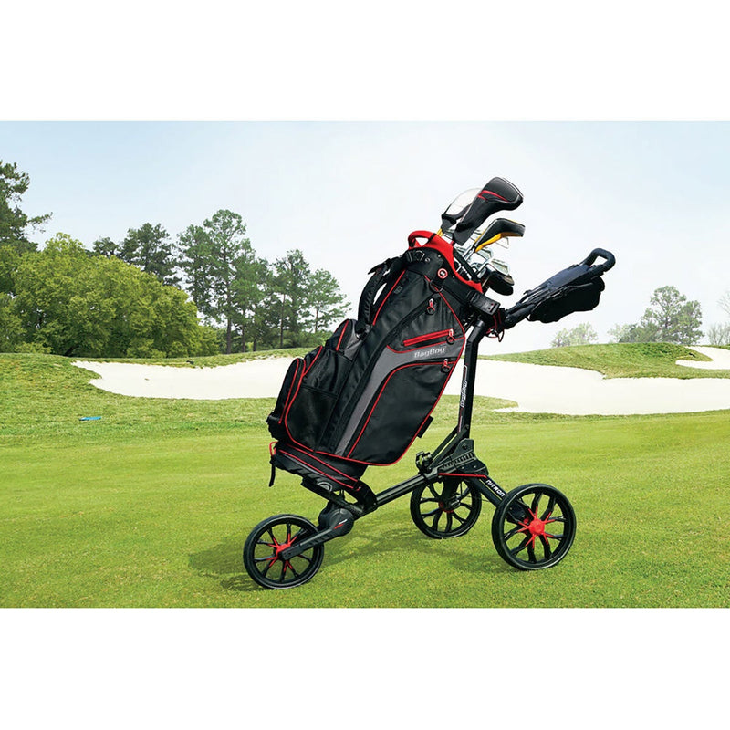 BagBoy Nitron Lightweight Golf Trolley - Black and Red, Graphite and Charcoal, Grey and Lime