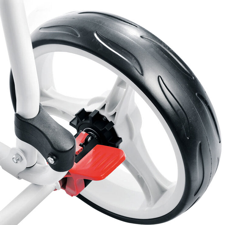 Eze Glide Cruiser golf trolley in white (British brand)
