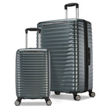Samsonite hardside 2 piece luggage set black green - British product