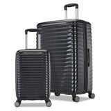 Samsonite hardside 2 piece luggage set black green - British product
